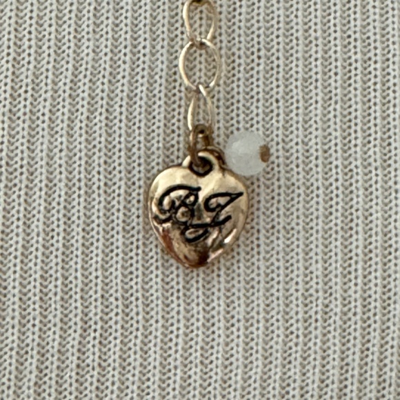 Betsey Johnson Pink Strawberry Red Rhinestone Long Necklace Gold Tone - Picture 7 of 9